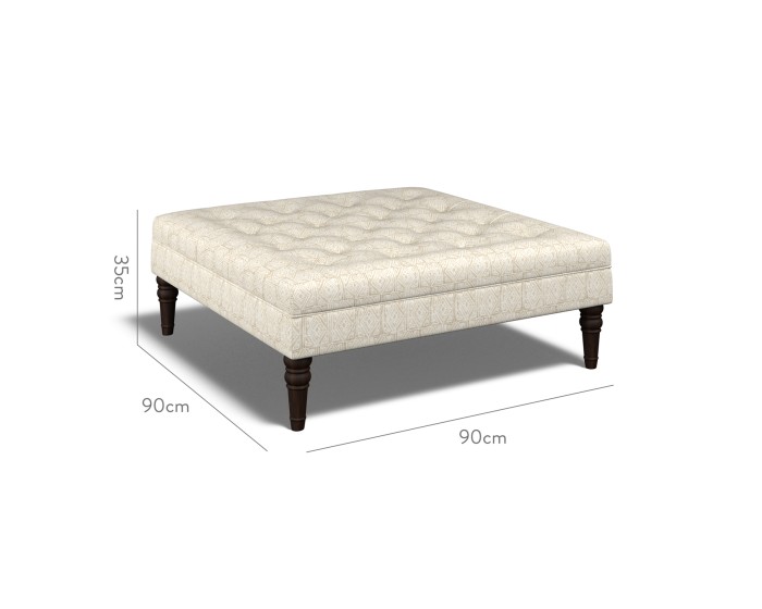 Monterey Large Footstool Ellora Parchment 