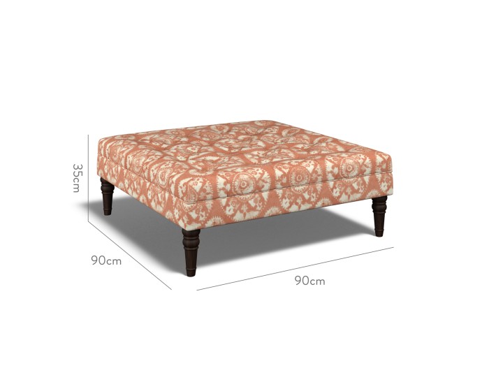 Monterey Large Footstool Nubra Apricot