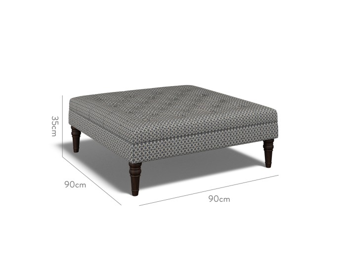 Monterey Large Footstool Sabra Indigo