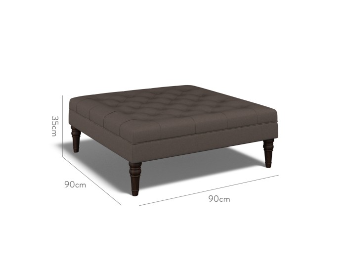 Monterey Large Footstool Shani Espresso