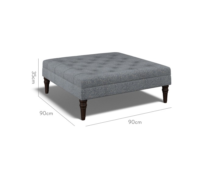 Monterey Large Footstool Yana Denim