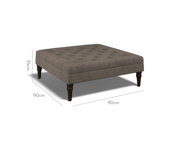 Monterey Large Footstool Yana Espresso