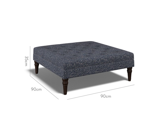 Monterey Large Footstool Yana Indigo