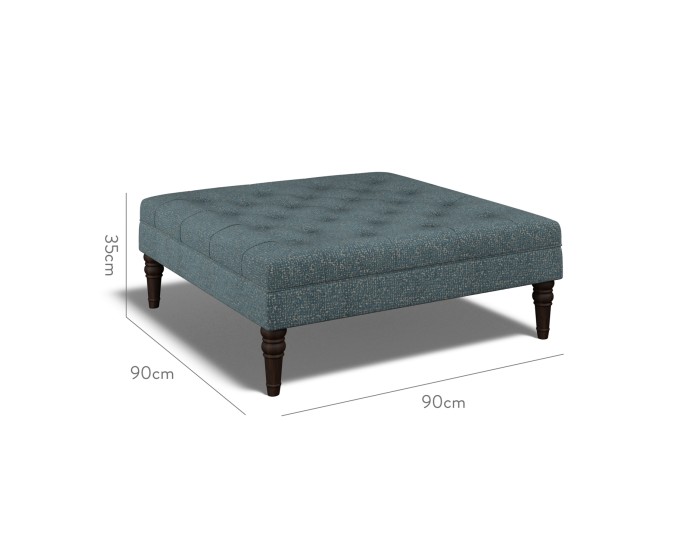 Monterey Large Footstool Yana Teal