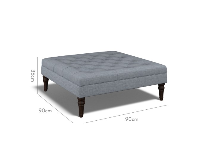 Monterey Large Footstool Zuri Denim