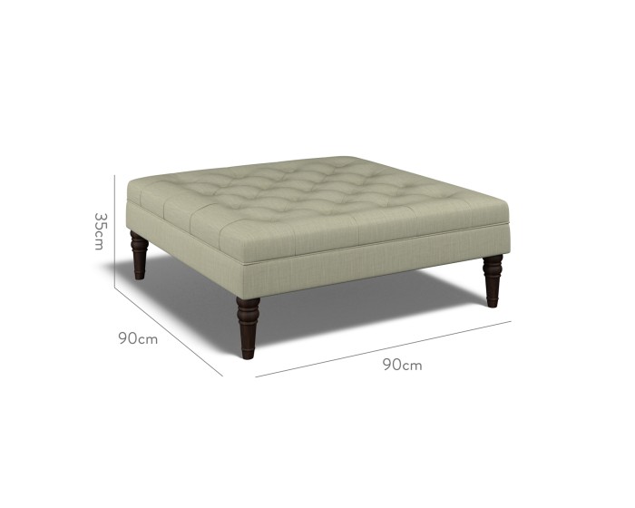 Monterey Large Footstool Zuri Eucalyptus