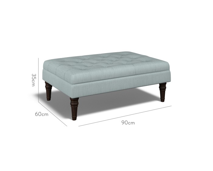 Monterey Medium Footstool Amina Azure