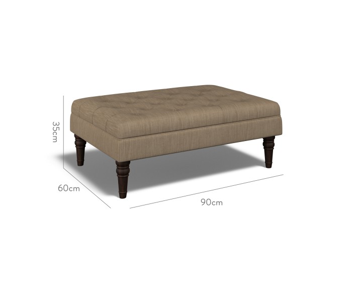 Monterey Medium Footstool Amina Mocha