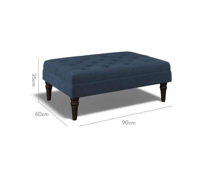 Monterey Medium Footstool Cosmos Indigo