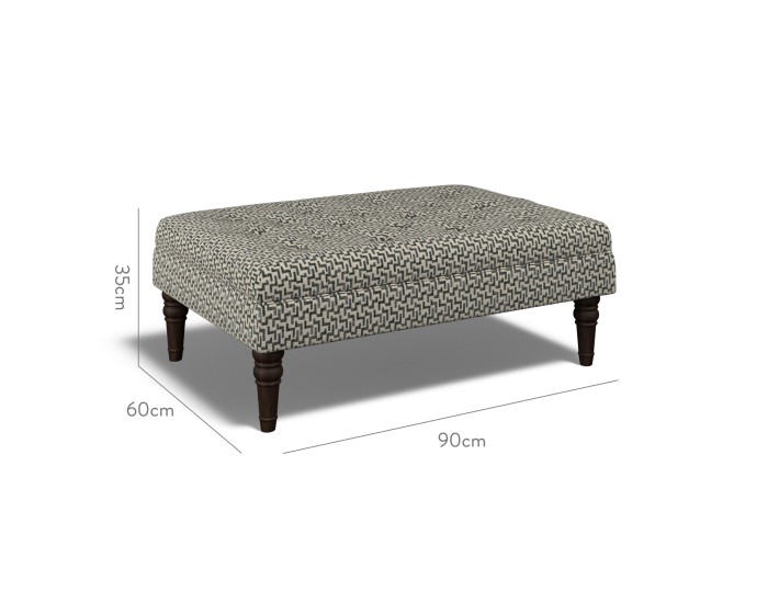 Monterey Medium Footstool Desta Charcoal