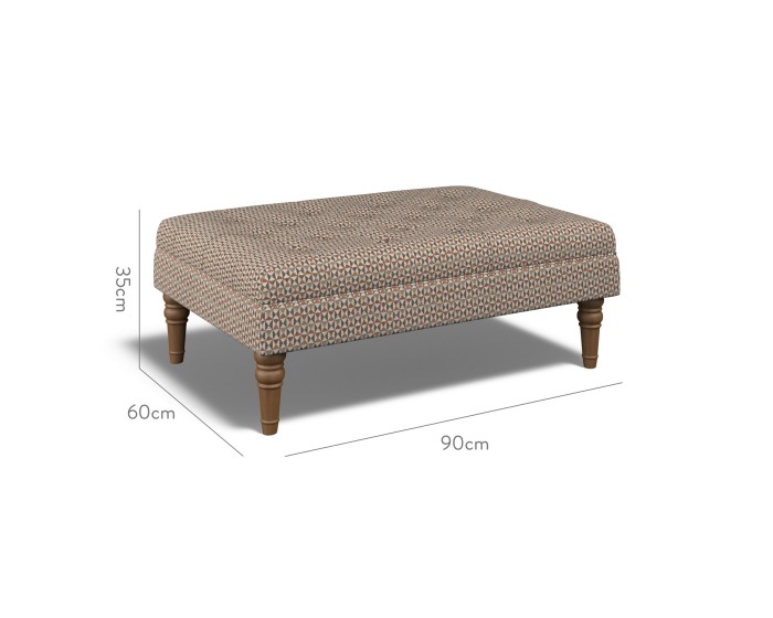 Monterey Medium Footstool Nala Cinnabar