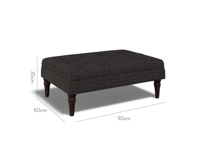 Monterey Medium Footstool Safara Charcoal