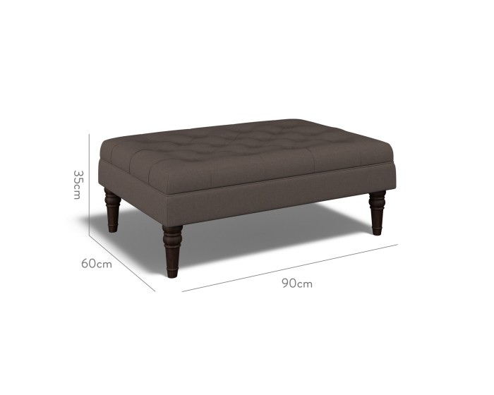 Monterey Medium Footstool Shani Espresso