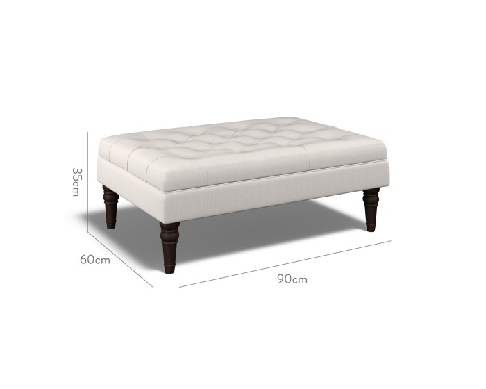 Monterey Medium Footstool Zuri Ash