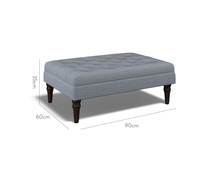 Monterey Medium Footstool Zuri Denim