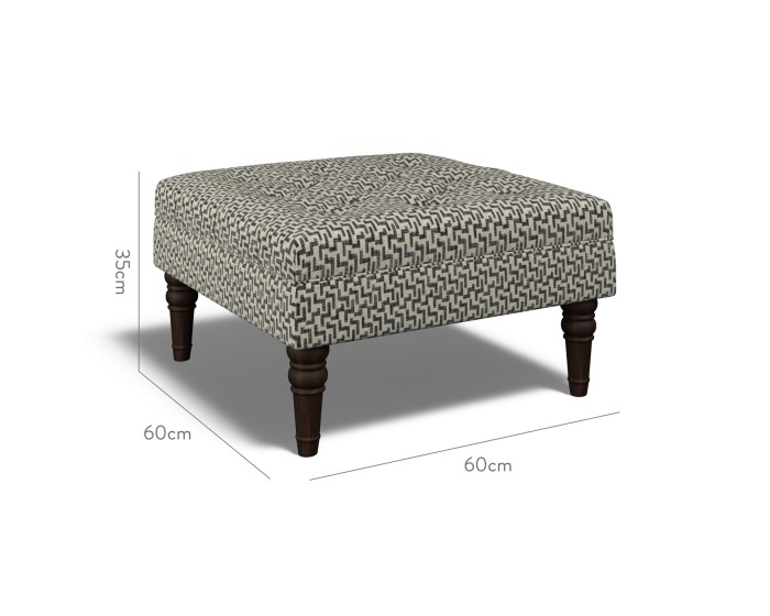 Monterey Small Footstool Desta Charcoal