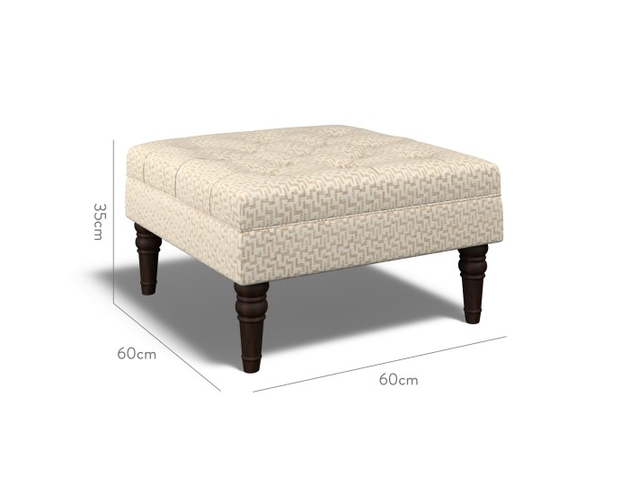 Monterey Small Footstool Desta Pebble