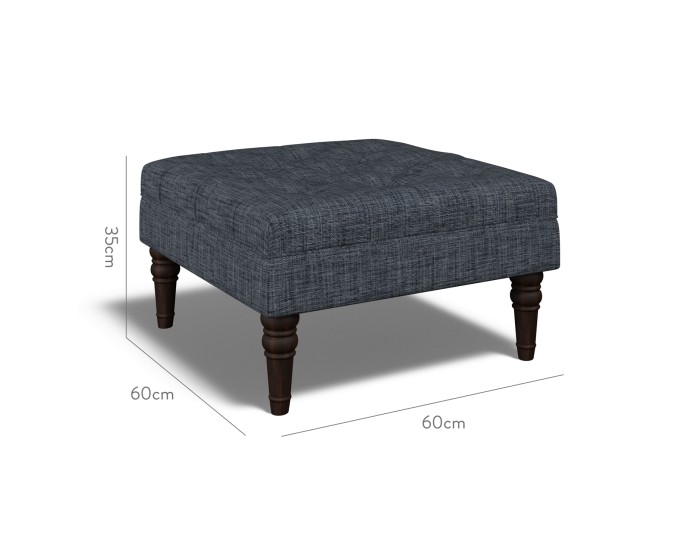 Monterey Small Footstool Kalinda Indigo