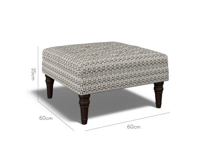 Monterey Small Footstool Nala Aqua