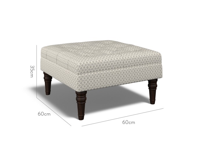 Monterey Small Footstool Sabra Smoke