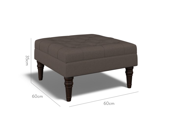 Monterey Small Footstool Shani Espresso