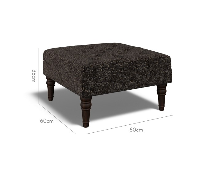 Monterey Small Footstool Yana Charcoal