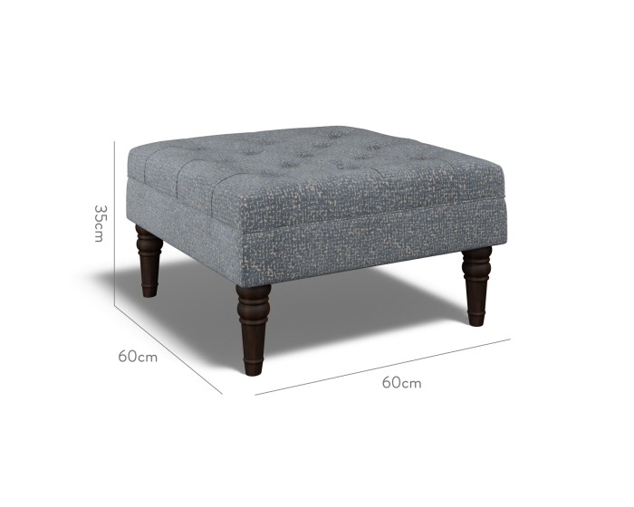 Monterey Small Footstool Yana Denim