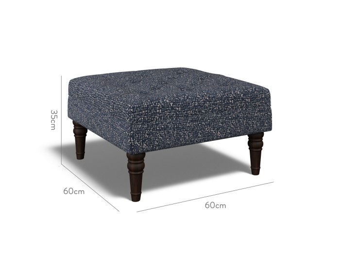 Monterey Small Footstool Yana Indigo