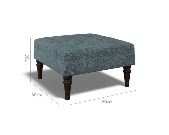 Monterey Small Footstool Yana Teal