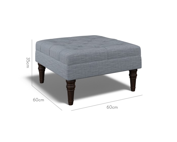 Monterey Small Footstool Zuri Denim