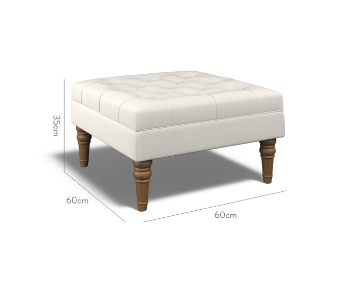 Monterey Small Footstool Zuri Parchment