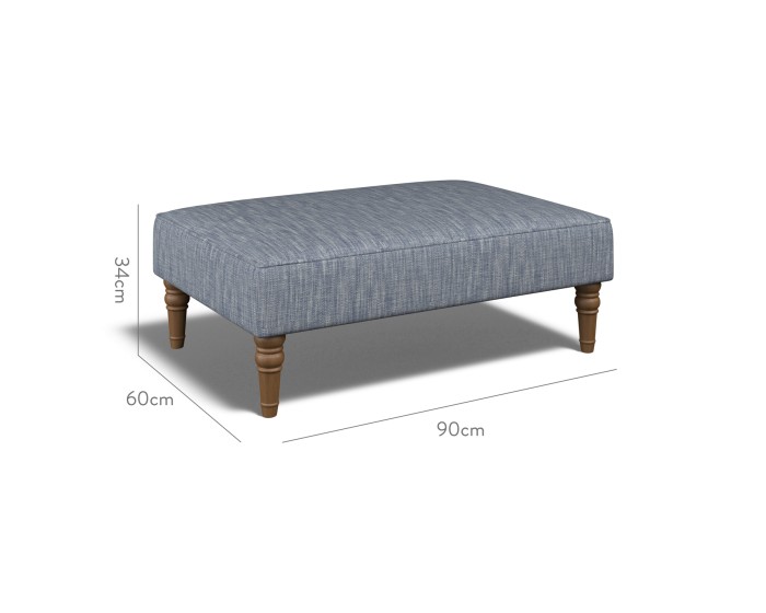 Savannah Medium Stool Kalinda Denim