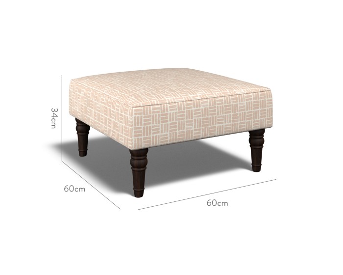 Savannah Small Stool Atlas Rose