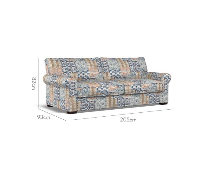 Vermont Large Sofa Kantha Indigo