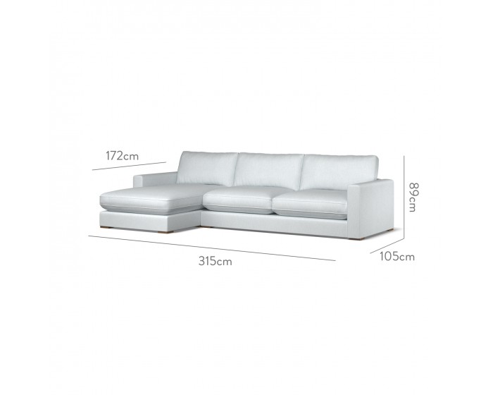 Cloud Large Chaise LHF Amina Sky