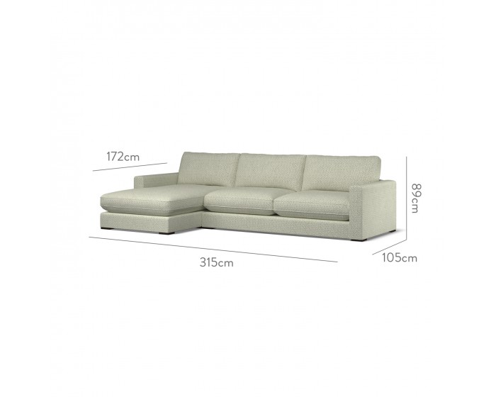 Cloud Large Chaise LHF Desta Eggshell