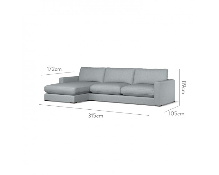 Cloud Large Chaise LHF Kalinda Mineral