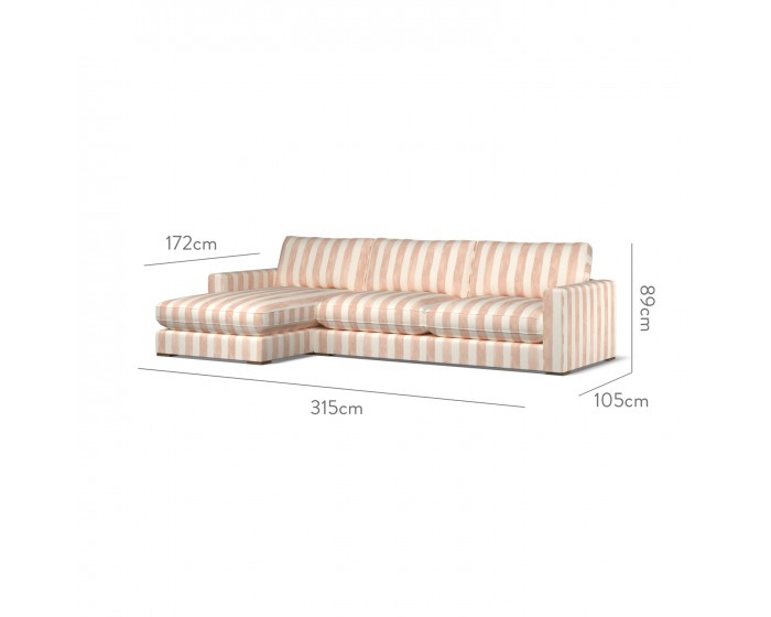 Cloud Large Chaise LHF Tassa Grande Rose