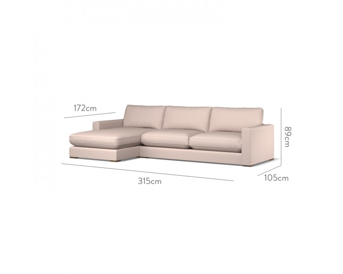 Cloud Large Chaise LHF Zuri Shell