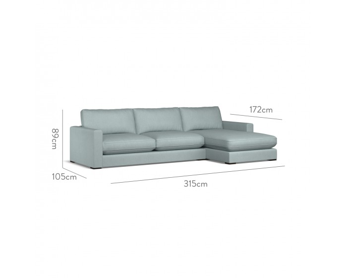 Cloud Large Chaise RHF Amina Azure