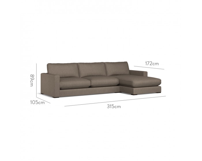 Cloud Large Chaise RHF Amina Espresso