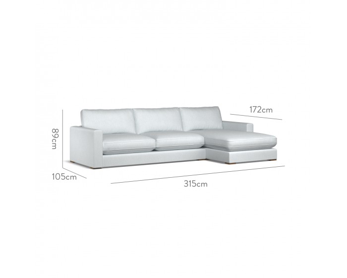 Cloud Large Chaise RHF Amina Sky