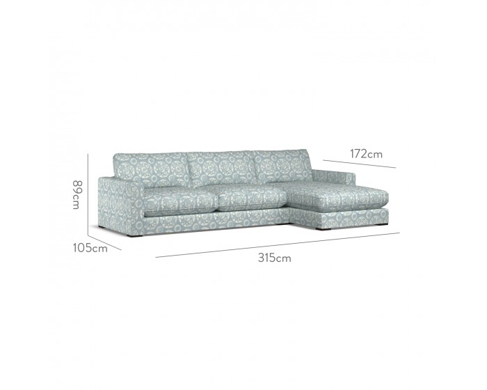 Cloud Large Chaise RHF Nubra Denim