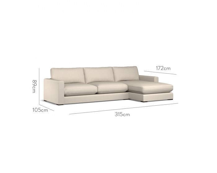 Cloud Large Chaise RHF Zuri Sand