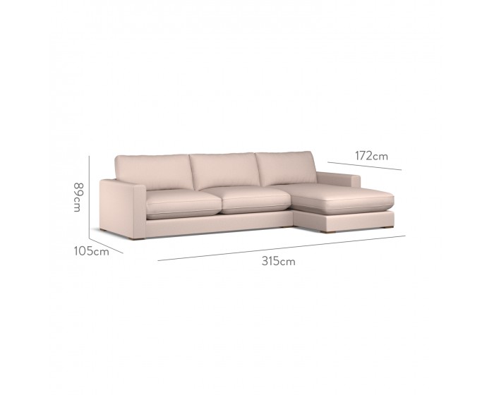 Cloud Large Chaise RHF Zuri Shell