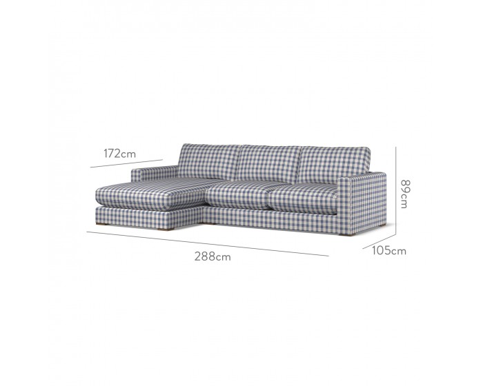 Cloud Medium Chaise LHF Kali Indigo