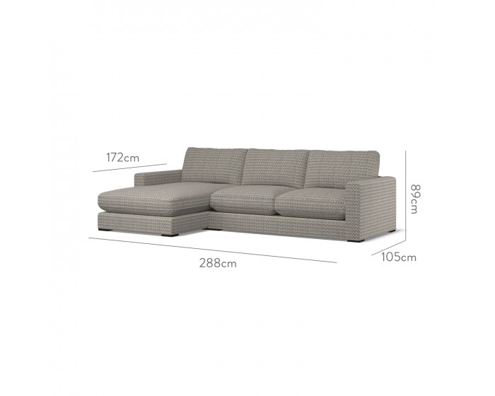 Cloud Medium Chaise LHF Nala Charcoal