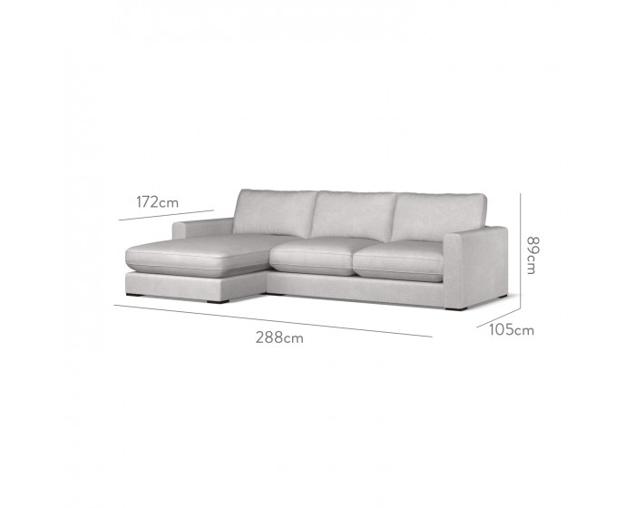 Cloud Medium Chaise LHF Safara Dove