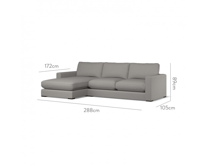 Cloud Medium Chaise LHF Viera Fog 