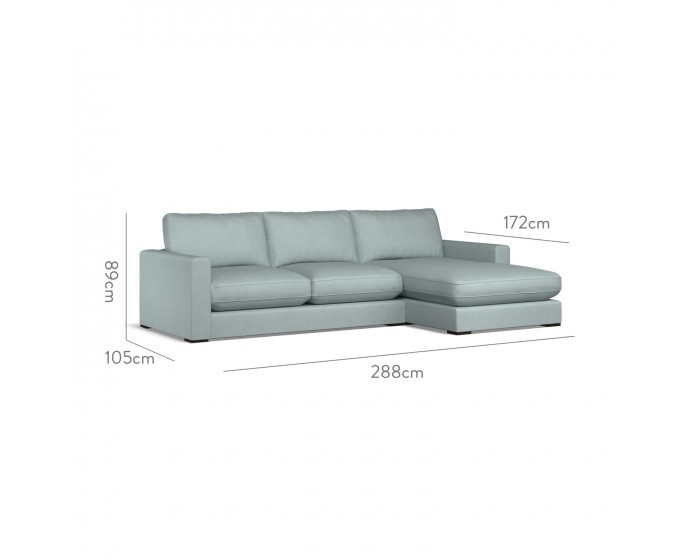 Cloud Medium Chaise RHF Amina Azure